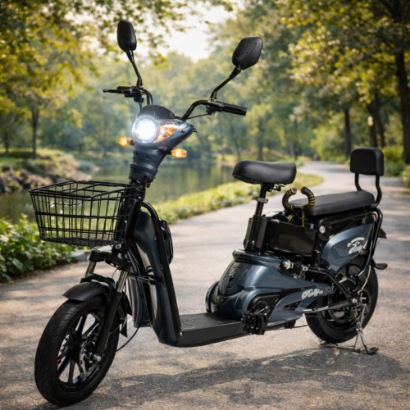 صورة دراجة كهربائية 14 بوصة بمقعدين